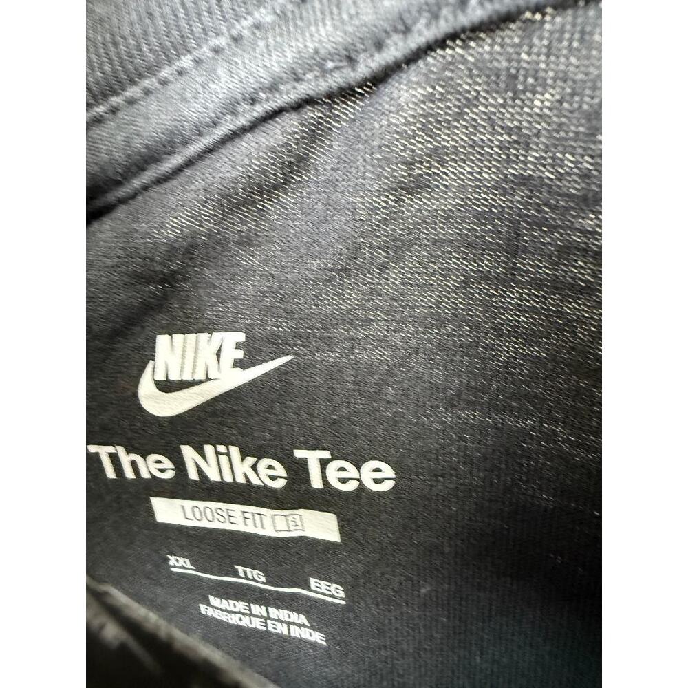 The Nike Tee Loose fit Men's size XXL Black tee shirt Nike Air Force 1 patch - Picture 3 of 6